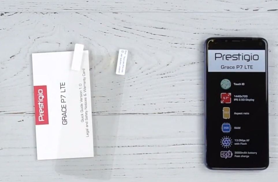 Smartphone Prestigio Grace P7 LTE - fördelar och nackdelar