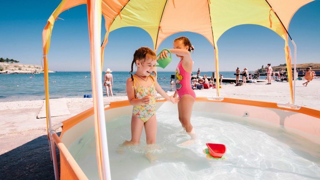 Krimas labāko pludmales vērtējums ģimenēm ar bērniem 2020. gadā