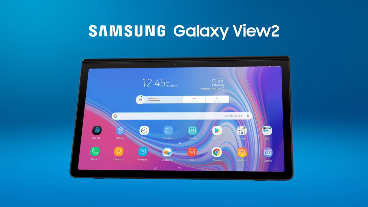 Преглед на таблет Samsung Galaxy View 2 - плюсове и минуси